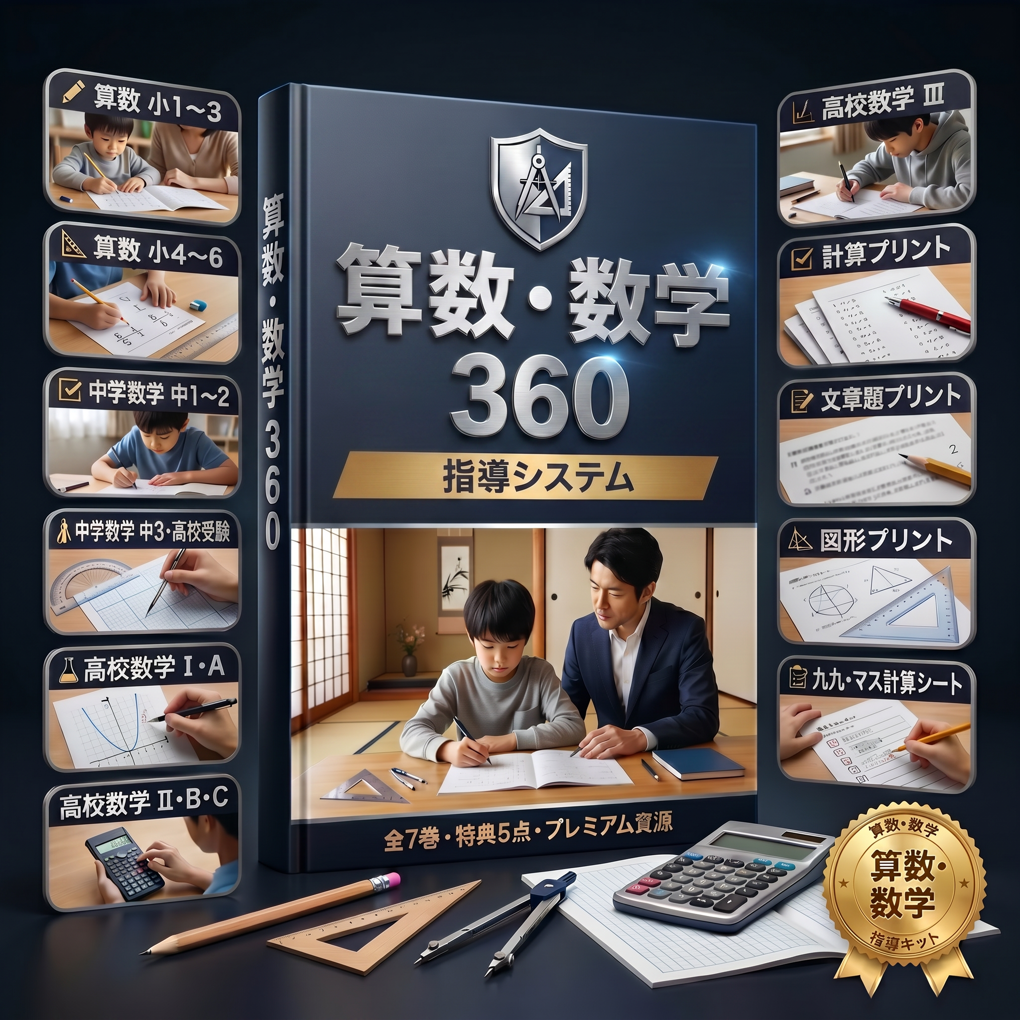 算数・数学 360【数学プラン｜中学・高校生向け】 — 表紙